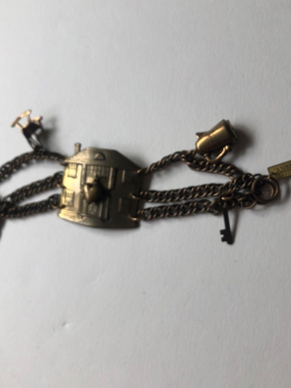 Bracelet/Brooch w/ House, Heart, Chair, Cat & Other Charms - Picture 9 of 9